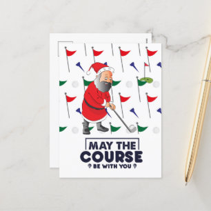 Jultomten Golfer i jul maj: kursen H Helg Vykort