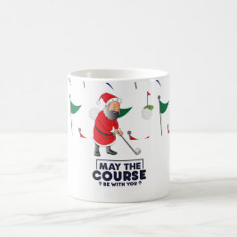 Jultomten Golfer i julen i maj Kaffemugg