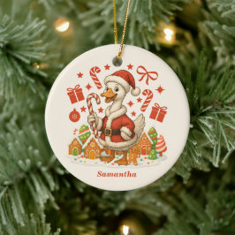 jultomten Goose Helgdag Julgransprydnad Keramik