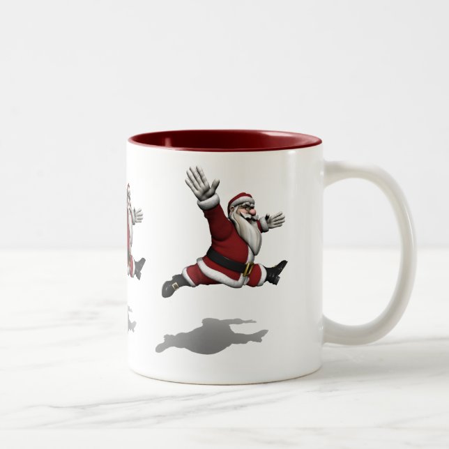 Jultomten Grand Jete Två-Tonad Mugg (Höger)