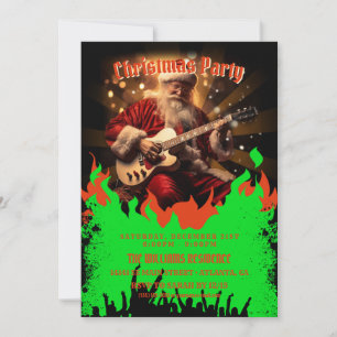 Jultomten Guitar Inbjudningar