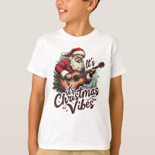 Jultomten Guitar Player - Rockin runt T Shirt