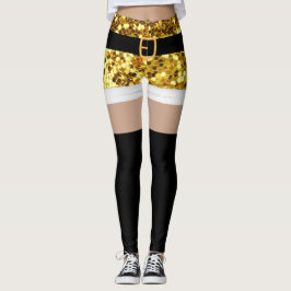Jultomten Guld-glitter-lagarna Leggings