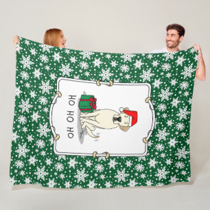 Jultomten Gult Labrador Retriever Cute Fleecefilt