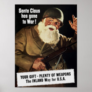 Jultomten har borta till Krig - WW2 - 1942 Poster