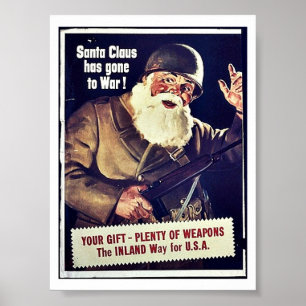 Jultomten har väck till krig poster