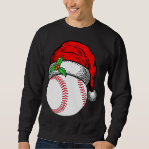 Jultomten Hat Baseball Sport Funny Gift Lång Ärmad Tröja