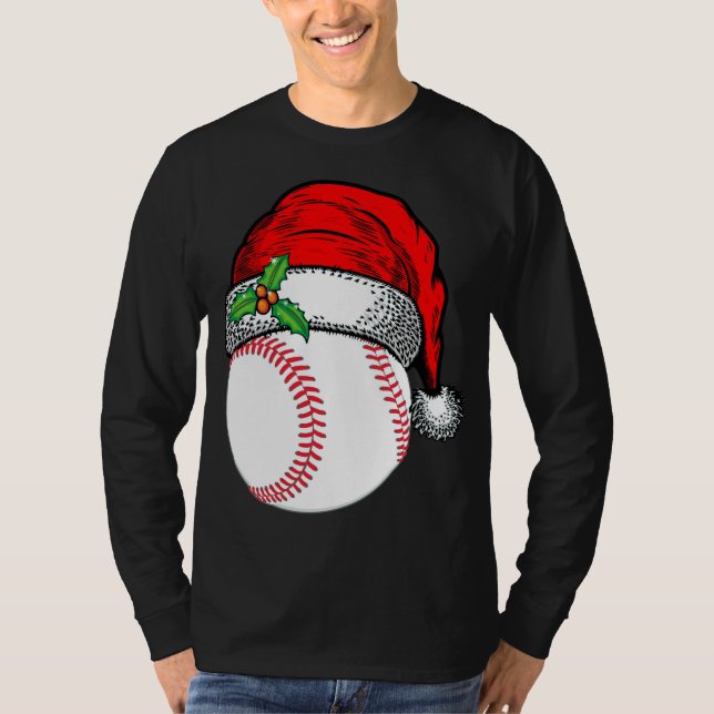 Jultomten Hat Baseball Sport Funny Gift T Shirt (Framsida)