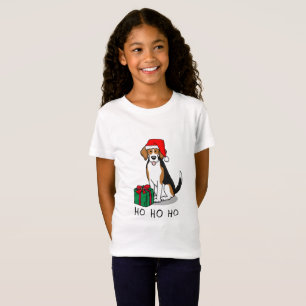 Jultomten Hat Beagle (Tri färg 3) Hund Cute T Shirt