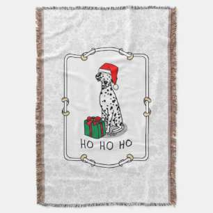 Jultomten Hat Dalmatian-Hund (svart 1) Roligt Filt