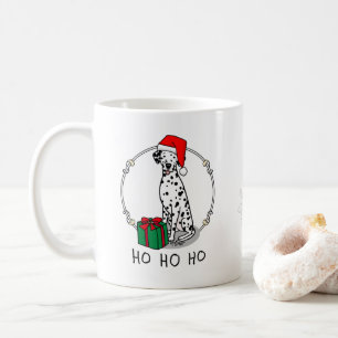 Jultomten Hat Dalmatien Hund (svart 1) Cute Kaffemugg