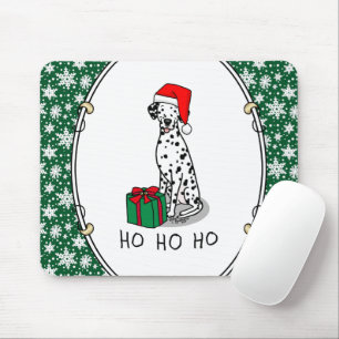 Jultomten Hat Dalmatien Hund (svart 1) Cute Musmatta