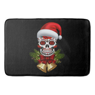 Jultomten Hat Day of the dead Sugar Skull Badrumsmatta