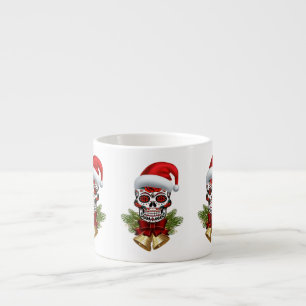 Jultomten Hat Day of the dead Sugar Skull Espressomugg