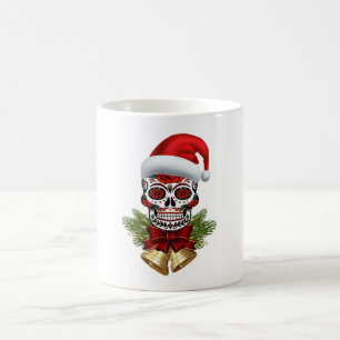 Jultomten Hat Day of the dead Sugar Skull Kaffemugg