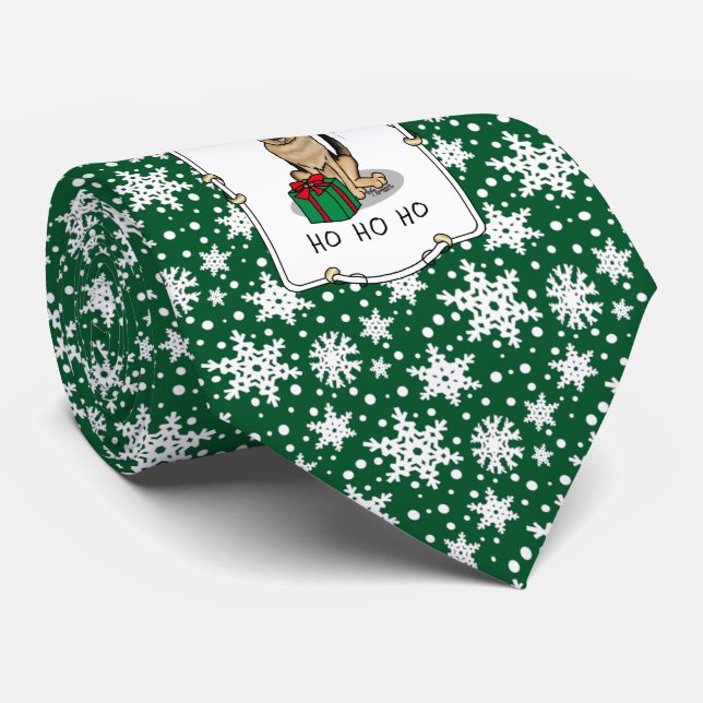Jultomten Hat German Shepherd Hund Cute Slips (Rullad)