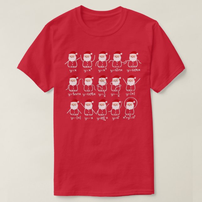 Jultomten Hat Gift för matlärare T Shirt (Design framsida)