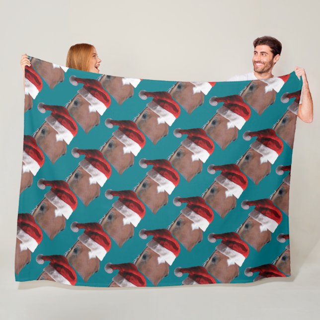 jultomten Hat Horse Fleece Blanket (På plats)