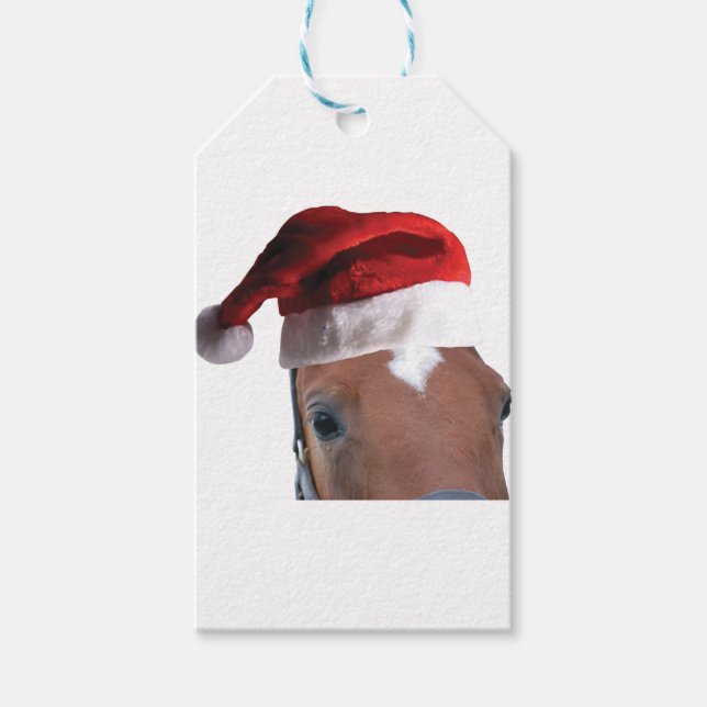 jultomten Hat Horse Presentetikett (Framsidan)