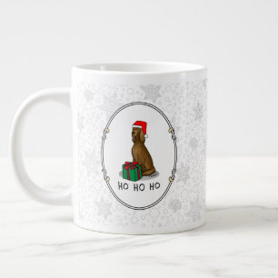 Jultomten Hat Irish Setter Hund (röd 1) Cute Jumbo Mugg