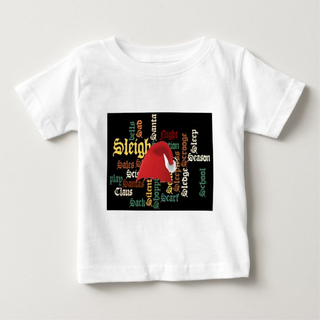jultomten Hat Ord Art T-Shirt (Framsida)