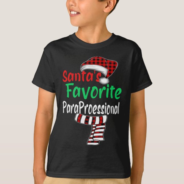Jultomten Hat Santa's Favorite Paraprofessio T Shirt (Framsida)