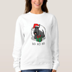 Jultomten Hat Scottish Terrier (svart) Cute T Shirt