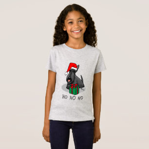Jultomten Hat Scottish Terrier (svart) Cute T Shirt