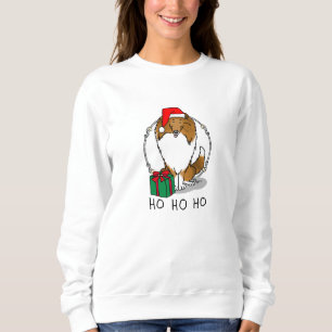 Jultomten Hat Shetland Sheepdog (sable) Cute T Shirt
