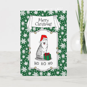 Jultomten Hat Siberian husky (silver) Cute Kort
