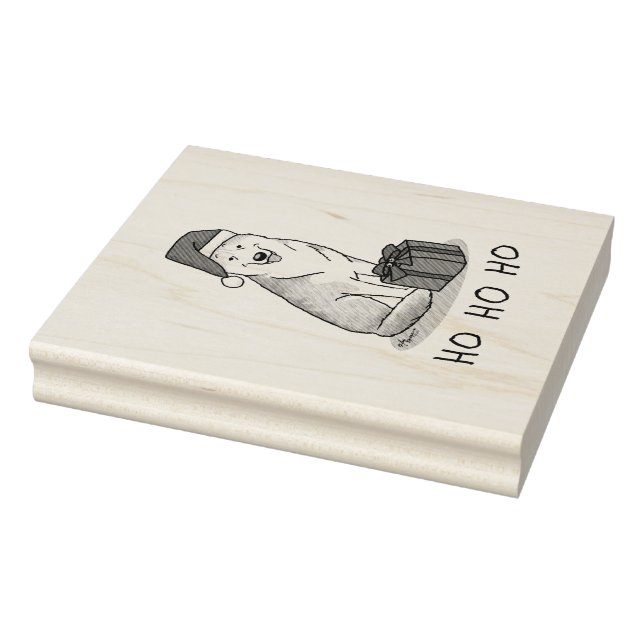 Jultomten Hat Siberian husky (silver) Cute Stämpel (Stämpel)