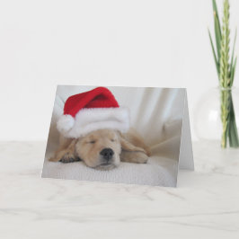 Jultomten Hat-Valpen Helgkort