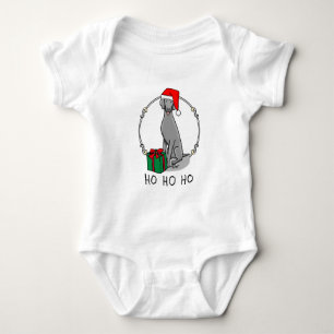 Jultomten Hat Weimaraner Hund (grått 1) Cute T Shirt