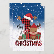 Jultomten Hat White Snö Baby Reindeer