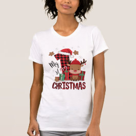 Jultomten Hat White Snö Baby Reindeer T Shirt