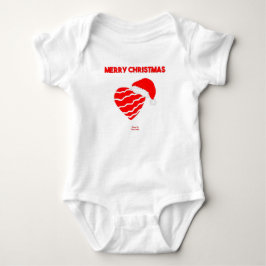 jultomten Heart Baby Jersey Bodydräkt T Shirt