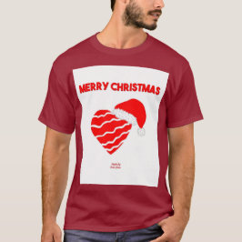 Jultomten Heart Manar Maroon Basic T Shirt