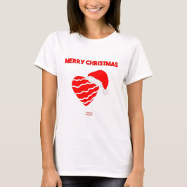 Jultomten Heart Women's White Basic T Shirt