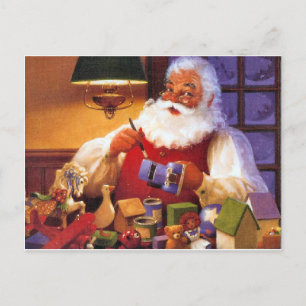 Jultomten Helg Vykort
