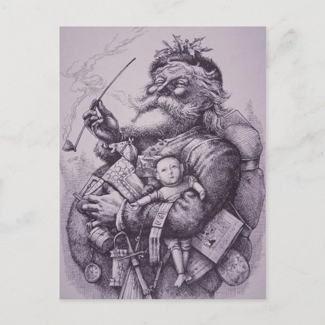 Jultomten Helg Vykort (Framsida)