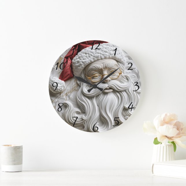 Jultomten helgdag avbytarkonst stor klocka (Hem)