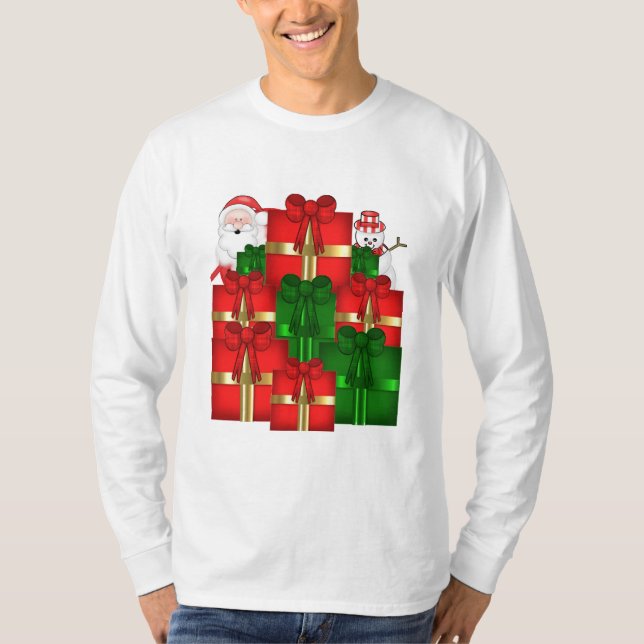 Jultomten Helgdag t-shirt-manar Tee Shirt (Framsida)