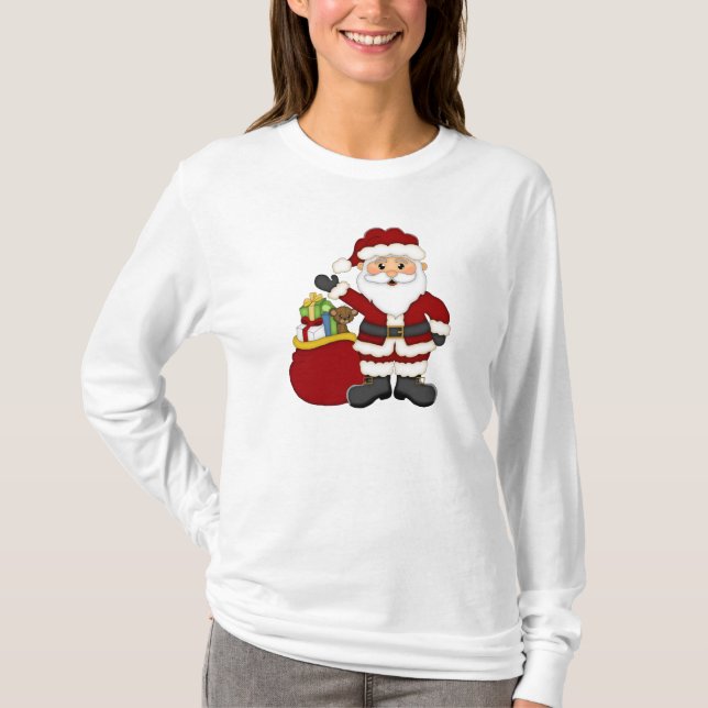 Jultomten Helgdag Womens t-shirt (Framsida)