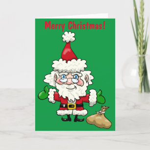 Jultomten Helgkort