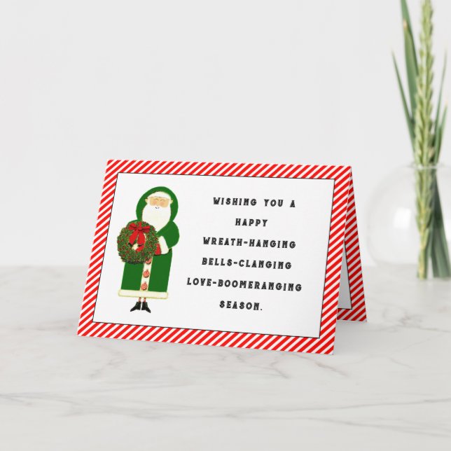 jultomten helgkort (Framsida)