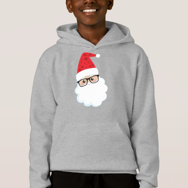 Jultomten, Hipster Santa, Jul, Glass T Shirt (Framsida)