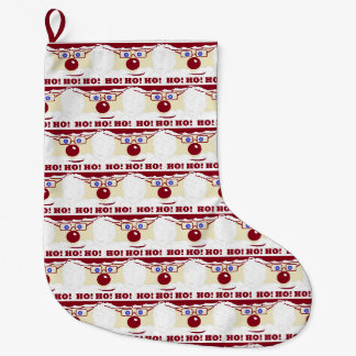 Jultomten HO! HO! HO! Han tittar på dig! Stor Julstrumpa