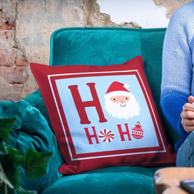 Jultomten Ho Ho Ho-Helgdagarna jul Kudde (Skapare uppladdad)
