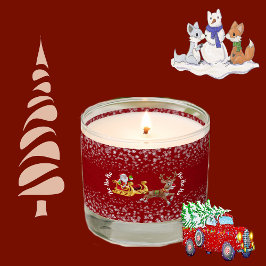 Jultomten Ho Ho Ho jul Snöflingor Reindeer