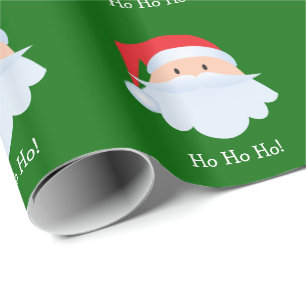 Jultomten Ho Ho Ho Mönster Wrapping Papper Presentpapper